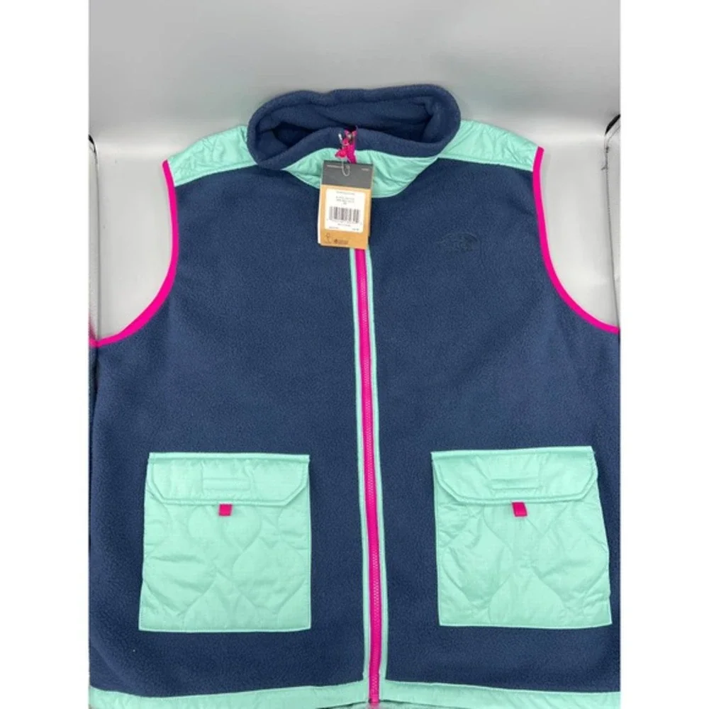 NEW The North Face Men's The Royal Arch Fleece Vest Blue‎ / Green 2XL MSRP $149